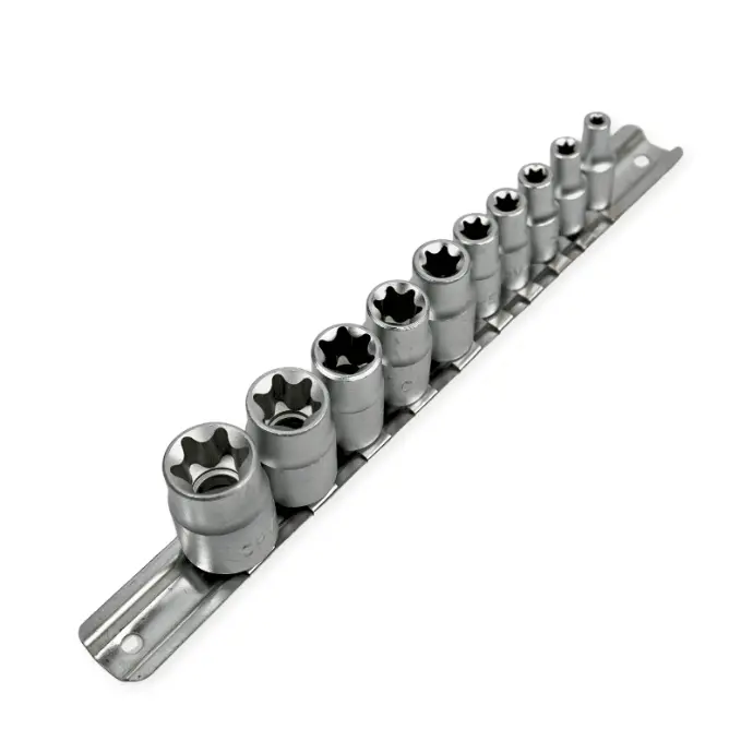 SET DE COPAS TORX EN RIEL E4 - E18