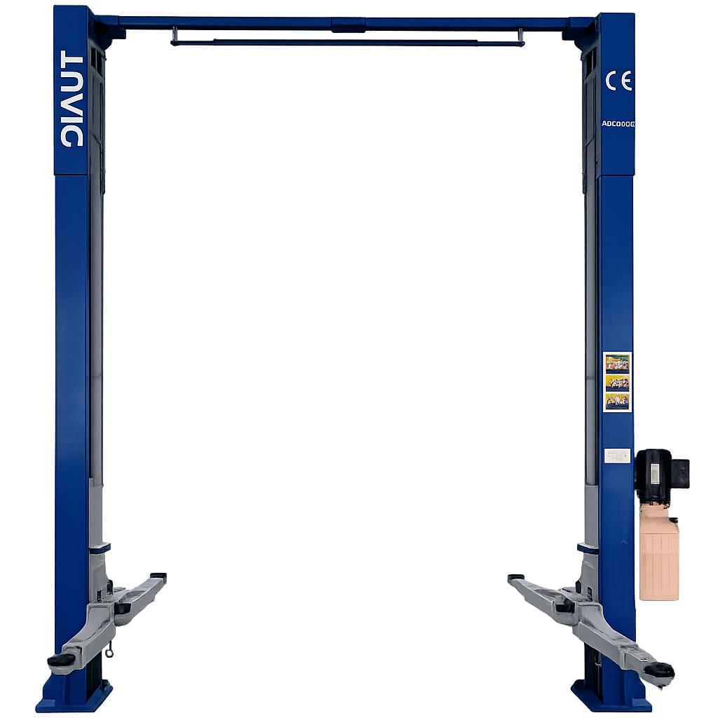 ELEVADOR DE 2 POSTES PISO LIBRE DE 5 TON AZUL