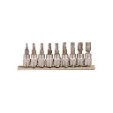 SET DE PUNTAS TORX CON GUIA CENTRAL 9 PCS