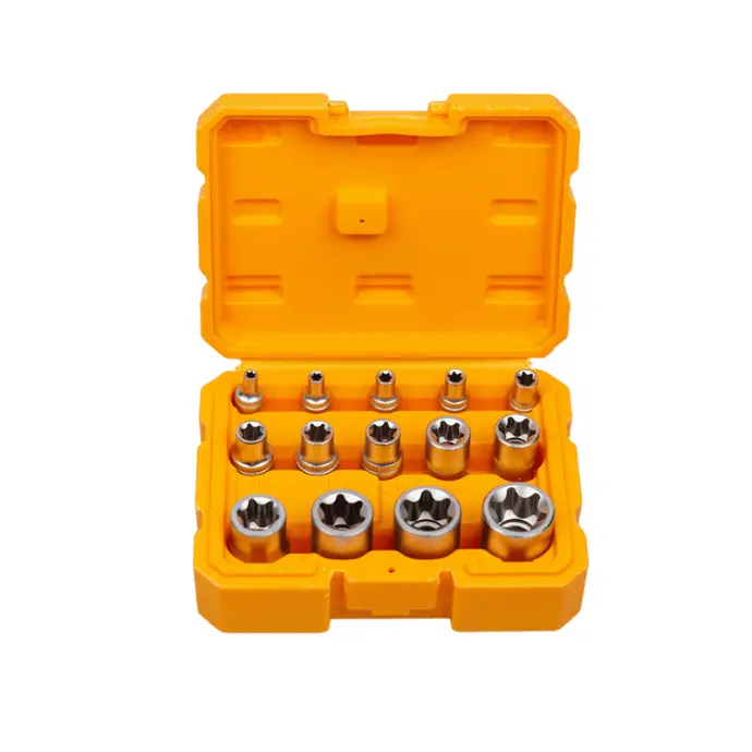 SET DE COPAS TORX CON CUADRANTE 3/8 - 1/2 - 1/4